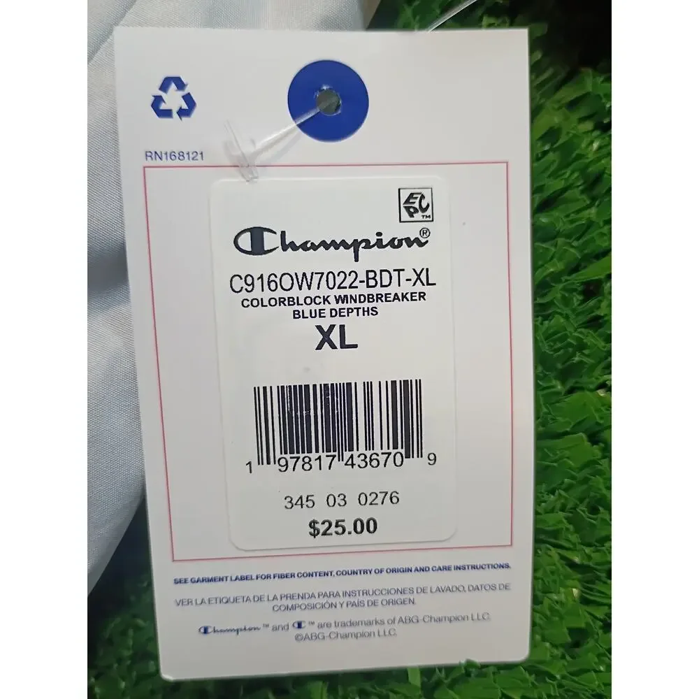 Champion Tri-Color Windbreaker Jacket - NWT XL